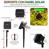 LUCES NAVIDEÑAS LED CON PANEL SOLAR